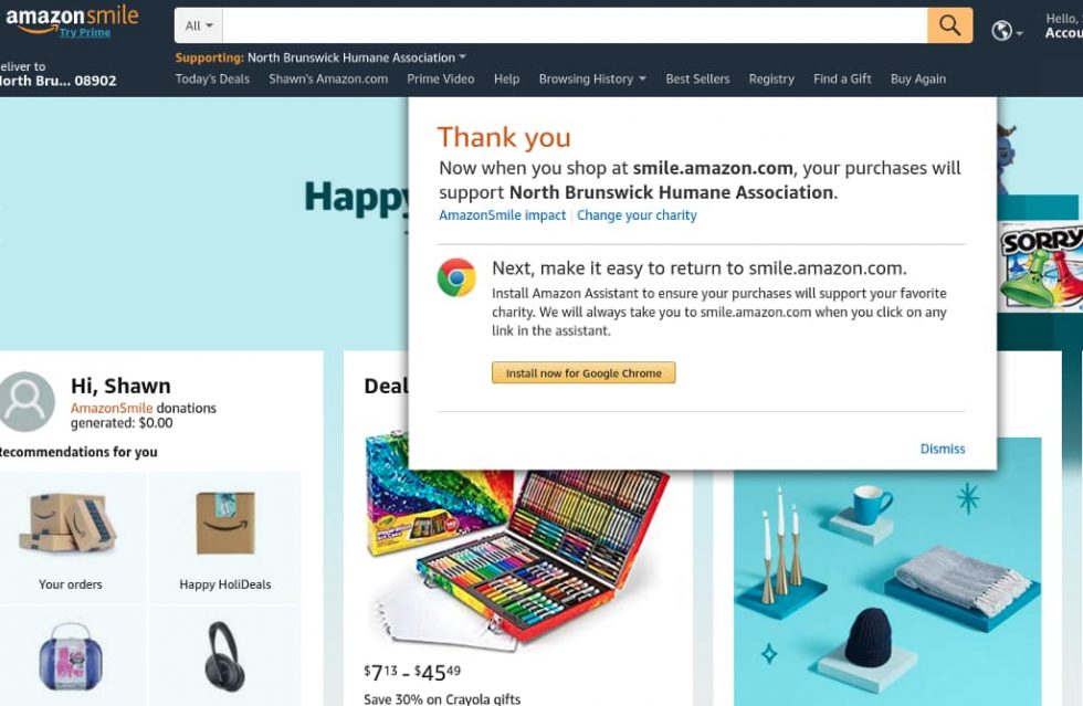 amazon smile online amazon smile online